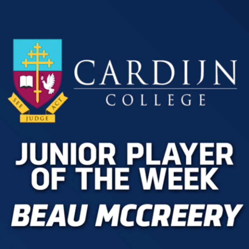 PanthersTV: Cardijn College Junior Player of the Week - Beau McCreery PanthersTV: Cardijn College Junior Player of the Week - Beau McCreery